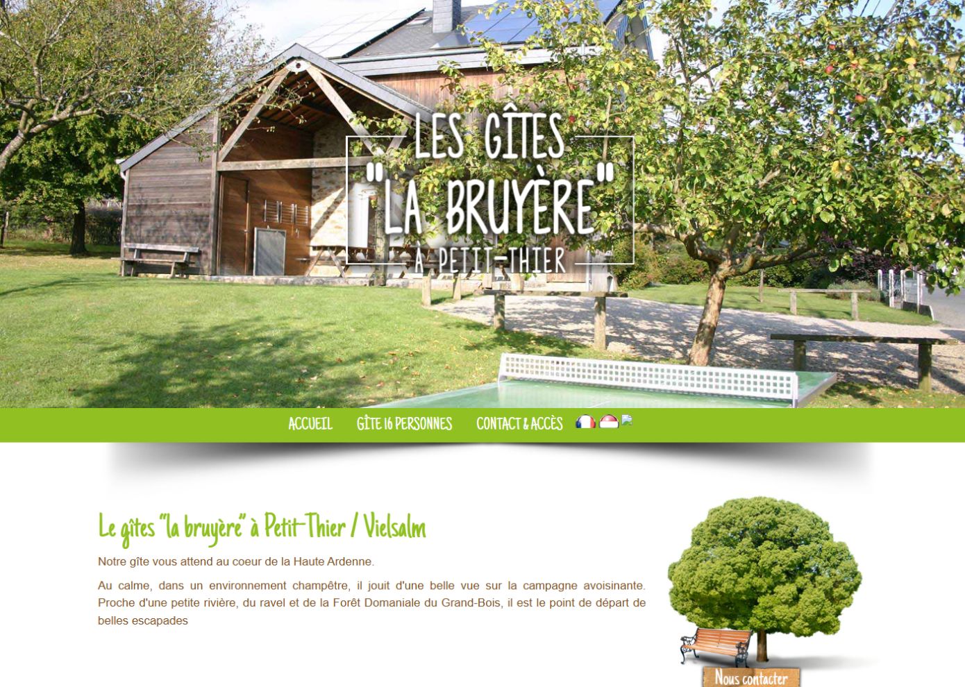 Gîte La Bruyère – Benoît et Marianne Bruyère-Rensonnet – Site web