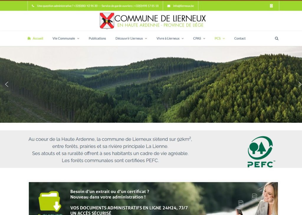 Commune de Lierneux – Site web