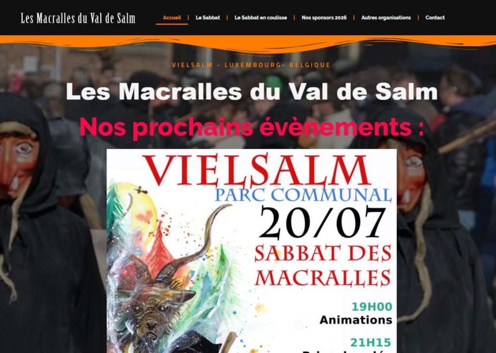 Les Macralles du Val de Salm – Site web