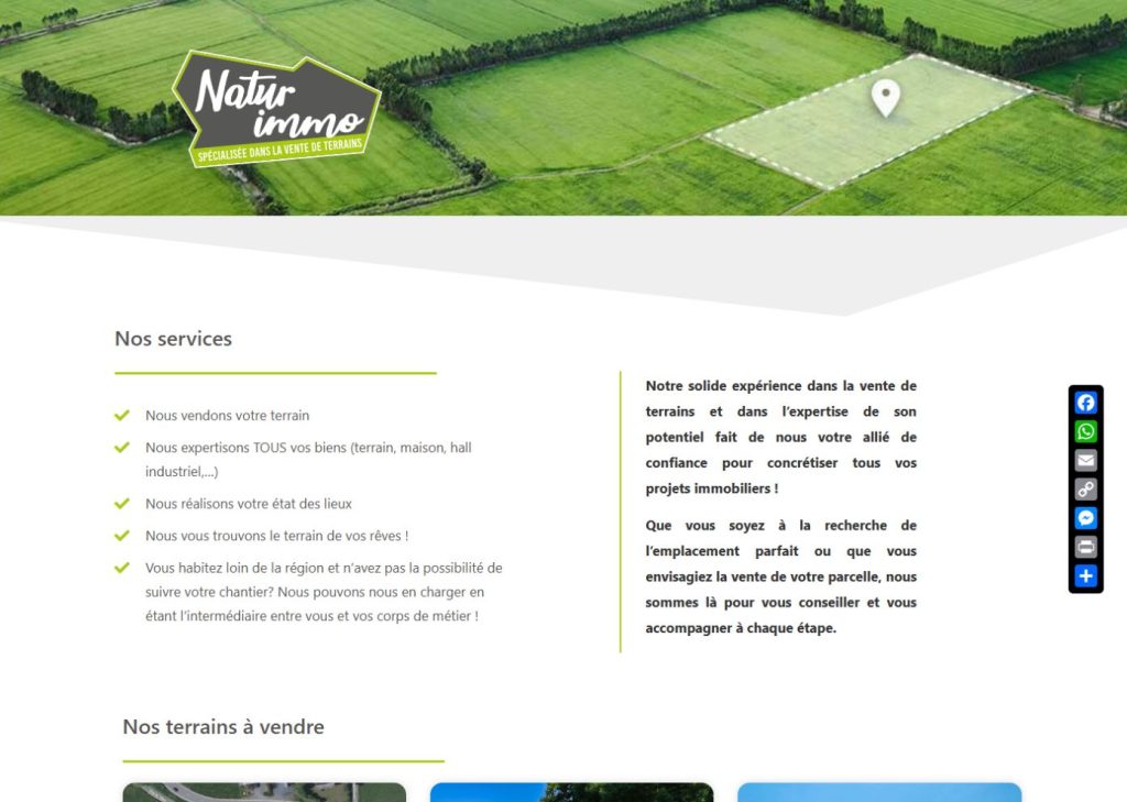 Naturimmo – Site web