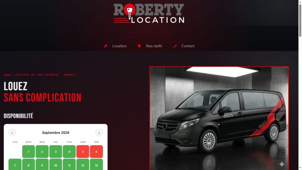 Roberty Location – Site web