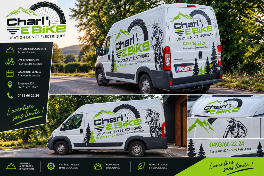 Charl’E Bike – Lettrage véhicule