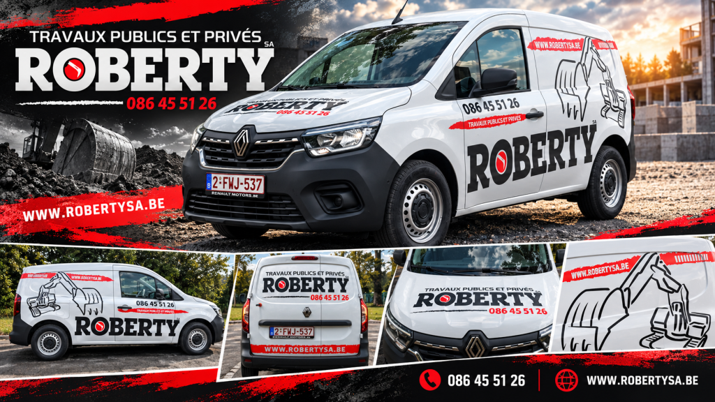 Roberty SA – Lettrage véhicule