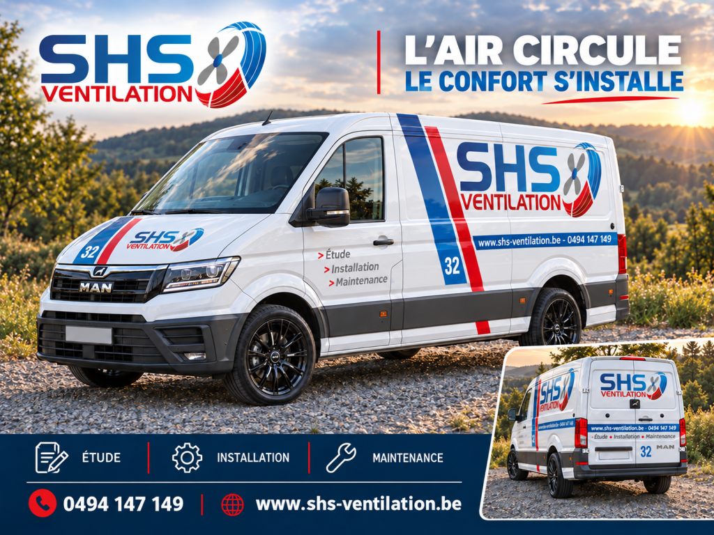 SHS Ventilation – Lettrage véhicule