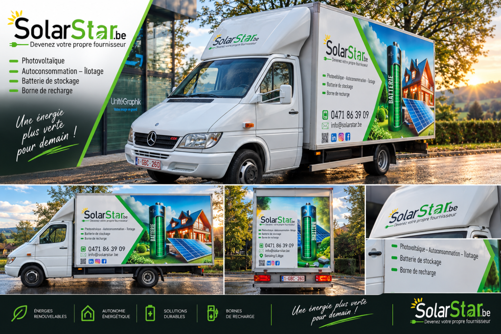 SolarStar – Lettrage camion