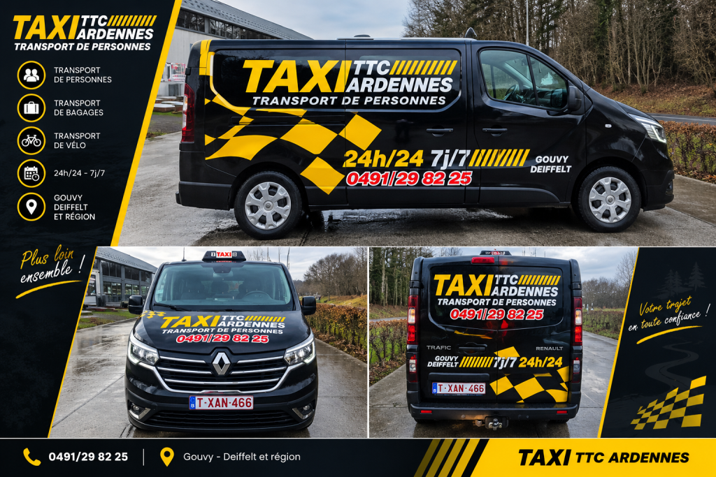 TTC Ardennes – Lettrage taxi